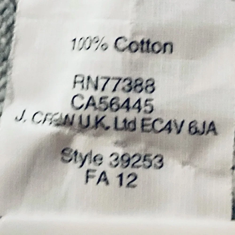 J.Crew 100% Cotton Men’s Sweater Grey Color Size XL